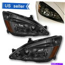 Us Custom Parts Shop USDM㤨USإåɥ饤 2003-2007ۥɥإåɥ饤ȥإåɥ饤ȥСʡץå For 2003-2007 Honda Accord Headlights Smoke Housing With Amber Corner Lamps SetפβǤʤ49,126ߤˤʤޤ