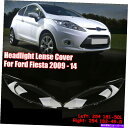 USヘッドライト Ford Fiesta 09-14の左+右ヘッドライトレンズヘッドランプカバー透明シェル Left+Right Headlight Lens Headlamp Cover Transparent Shell For Ford Fiesta 09-14