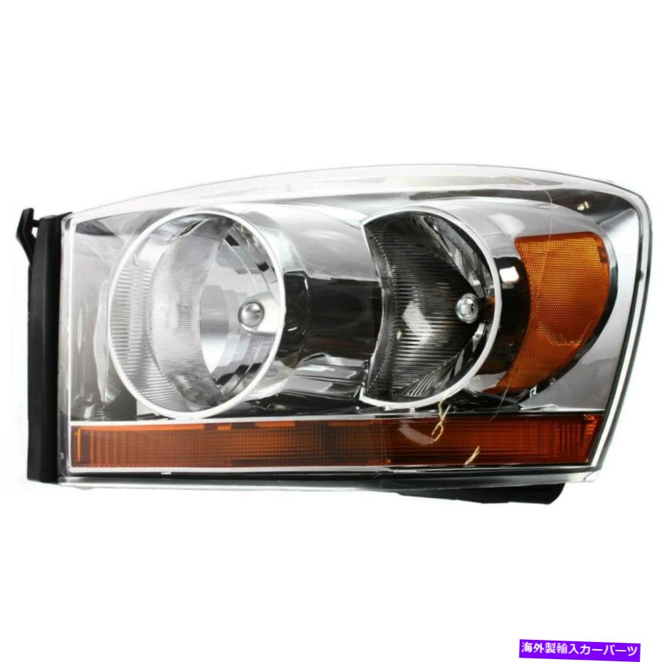 USヘッドライト Bulb with Bulb with BulbのHeadlight 1500 2500 3500 3500左クロムハウジング Headlight For 2006 Dodge Ram 1500 2500 3500 Left Chrome Housing With Bulb(2)