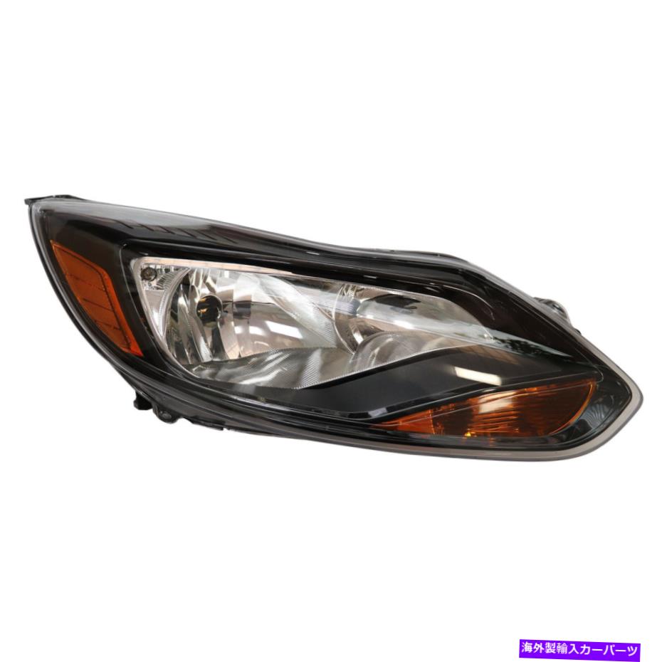 USヘッドライト 2012-2014フォーカスフォーカスブラックハウジングヘッドライトヘッドランプランプ FOR 2012-2014 FORD FOCUS BLACK HOUSING HEADLIGHT HEADLAMP LAMPS RIGHT