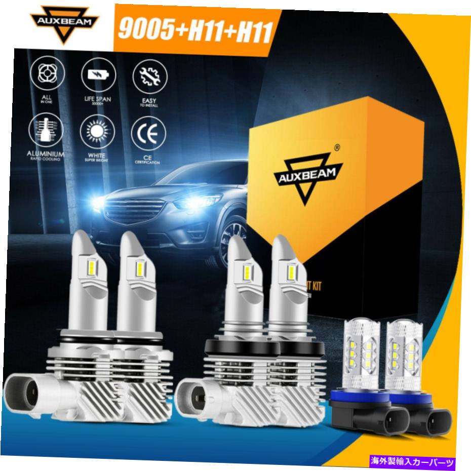 USヘッドライト Toyota Camry 2007 2007 2008 2009-2014 Auxbeam 6000K LEDヘッドライトHi-Lo Fog Light For Toyota Camry 2007 2008 2009-2014 AUXBEAM 6000K LED Headlight Hi-Lo Fog Light