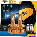 USヘッドライト 4X H4 + H11 H16 AUXBeam LED CANBUSヘッドライトフォグライト2014-2018 4X H4+H11 H16 A...