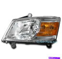 USヘッドライト 08 09 10 Dodge Grand Caravanの交換ヘッドライトヘッドランプドライバ左LH FOR 08 09 10 DODGE G...