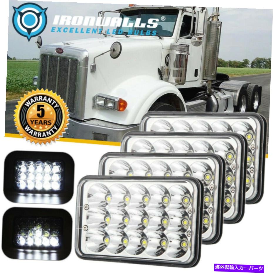 4PCS 4x6" For Kenworth Peterbilt 357 379 378 LED Headlights Hi/Lo Seal Beam H4カテゴリUSヘッドライト状態新品メーカー車種発送詳細全国一律 送料無料（※北海道、沖縄、離島は省く）商品詳細輸入商品の為、英語表記となります。Condition: NewBrand: IronwallsPower: 300WManufacturer Part Number: BOC-36985MLO039-LKMount Bracket: Stainless SteelWarranty: LifetimeBeam Style: High Beam,Low BeamNon-Domestic Product: NoHousing Color: Chrome (Crystal)Bulb Type: LEDSize: Approx 170mmx108mmx80mm/6.69"x4.25"x3.15"Luminous: Approx 3000lm (Low Beam) /7500lm (High Beam)Bulb Size: H4 (9003)Number of Chips: 15pcs high Intensity LED chipsLens Color: ClearColor Temperature: 6000-6500KAssembly Type: SealedMaterial: Diecast aluminum alloy housing,PC lensFitment Type: Direct ReplacementFit For 3: Ford E/C Series,Cargo,F-250,F-350,F-450,F-550,F-650,F-750,F800Operating Voltage: DC 9~32V(fits 12V,24V vehicles)Fit For 4: GMC B/G Series,C K,Safari,savana,Sierra,Suburban,topkick,YukonWorking Temperature: -45 ~Fit For 5: International,Jeep Cherokee,Kalmar,Mitsubishi Fuso,PeterbiltFit For 1: Advance Mixer,B uell S2,Capacity Of Texas,Freightliner,IndianFit For 6: Terex/Terex Advance Terex Advance Mixer,Toyota TacomaHeadlight Style: ReflectorPlacement on Vehicle: Front, Left, RightFit For 2: Chevy Astro,Colorado,Corvette,Express,Codiak,Suburban,TahoeModified Item: YesUPC: Does not applyISBN: Does not applyEAN: Does not apply 条件：新品ブランド：Ironwalls電力：300W製造者部品番号：BOC-36985ML039-LKマウントブラケット：ステンレススチール保証：生涯ビームスタイル：ハイビーム、ロービーム国内外の製品：いいえ住宅カラー：クロム（クリスタル）電球タイプ：LED.サイズ：約170mmx108mmx80mm / 6.69 "x4.25" x3.15 "発光：約3000lm（低ビーム）/ 7500LM（ハイビーム）電球サイズ：H4（9003）チップ数：15ピース高強度LEDチップレンズカラー：クリア色温度：6000-6500K組み立てタイプ：シールした材質：ダイキャストアルミ合金ハウジング、PCレンズフィットメントタイプ：直接交換3：フォードE / Cシリーズ、貨物、F-250、F-350、F-450、F-550、F-650、F-750、F800動作電圧：DC 9~32V（12V、24V車）4：GMC B / Gシリーズ、C K、サファリ、サバナ、シエラ、郊外、Topkick、Yukon作業温度：-45~5：インターナショナル、ジープチェロキー、カルマル、三菱ふそう、ピータービルト1：アドバンスミキサー、B UELL S2、テキサスの容量、貨物ライナー、インド6：テレックス/テレックスアドバンステレックスアドバンスミキサー、トヨタタコマヘッドライトスタイル：リフレクター車両への配置：前面、左、右2：Chevy Astro、コロラド、コルベット、エクスプレス、コーディアック、郊外、タホ変更されたアイテム：はいUPC：適用しませんISBN：適用しませんEAN：適用しません《ご注文前にご確認ください》■海外輸入品の為、NC・NRでお願い致します。■取り付け説明書は基本的に付属しておりません。お取付に関しましては専門の業者様とご相談お願いいたします。■通常2〜4週間でのお届けを予定をしておりますが、天候、通関、国際事情により輸送便の遅延が発生する可能性や、仕入・輸送費高騰や通関診査追加等による価格のご相談の可能性もございますことご了承いただいております。■海外メーカーの注文状況次第では在庫切れの場合もございます。その場合は弊社都合にてキャンセルとなります。■配送遅延、商品違い等によってお客様に追加料金が発生した場合や取付け時に必要な加工費や追加部品等の、商品代金以外の弊社へのご請求には一切応じかねます。■弊社は海外パーツの輸入販売業のため、製品のお取り付けや加工についてのサポートは行っておりません。専門店様と解決をお願いしております。■大型商品に関しましては、配送会社の規定により個人宅への配送が困難な場合がございます。その場合は、会社や倉庫、最寄りの営業所での受け取りをお願いする場合がございます。■輸入消費税が追加課税される場合もございます。その場合はお客様側で輸入業者へ輸入消費税のお支払いのご負担をお願いする場合がございます。■商品説明文中に英語にて”保証”関する記載があっても適応はされませんのでご了承ください。■海外倉庫から到着した製品を、再度国内で検品を行い、日本郵便または佐川急便にて発送となります。■初期不良の場合は商品到着後7日以内にご連絡下さいませ。■輸入商品のためイメージ違いやご注文間違い当のお客様都合ご返品はお断りをさせていただいておりますが、弊社条件を満たしている場合はご購入金額の30％の手数料を頂いた場合に限りご返品をお受けできる場合もございます。(ご注文と同時に商品のお取り寄せが開始するため)（30％の内訳は、海外返送費用・関税・消費全負担分となります）■USパーツの輸入代行も行っておりますので、ショップに掲載されていない商品でもお探しする事が可能です。お気軽にお問い合わせ下さいませ。[輸入お取り寄せ品においてのご返品制度・保証制度等、弊社販売条件ページに詳細の記載がございますのでご覧くださいませ]&nbsp;