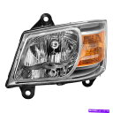 USヘッドライト フィットダッジ08-10グランドキャラバンクローム交換ヘッドライトドライバ/左側 Fit Dodge 08-10 Grand Caravan ...