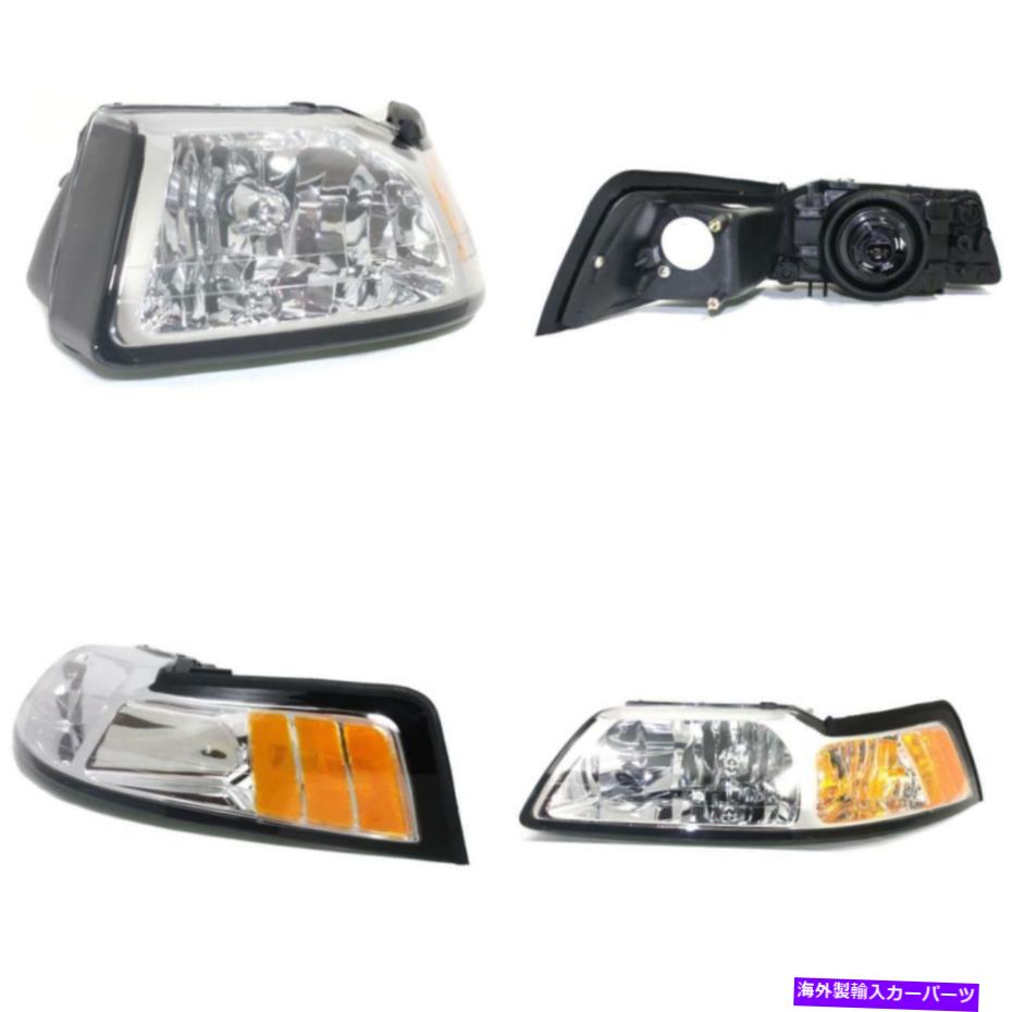 USإåɥ饤 FO2502160 99-00եɥޥ󥰥ɥ饤СɤΥإåɥ饤 FO2502160 Headlight for 99-00 Ford Mustang Driver Side