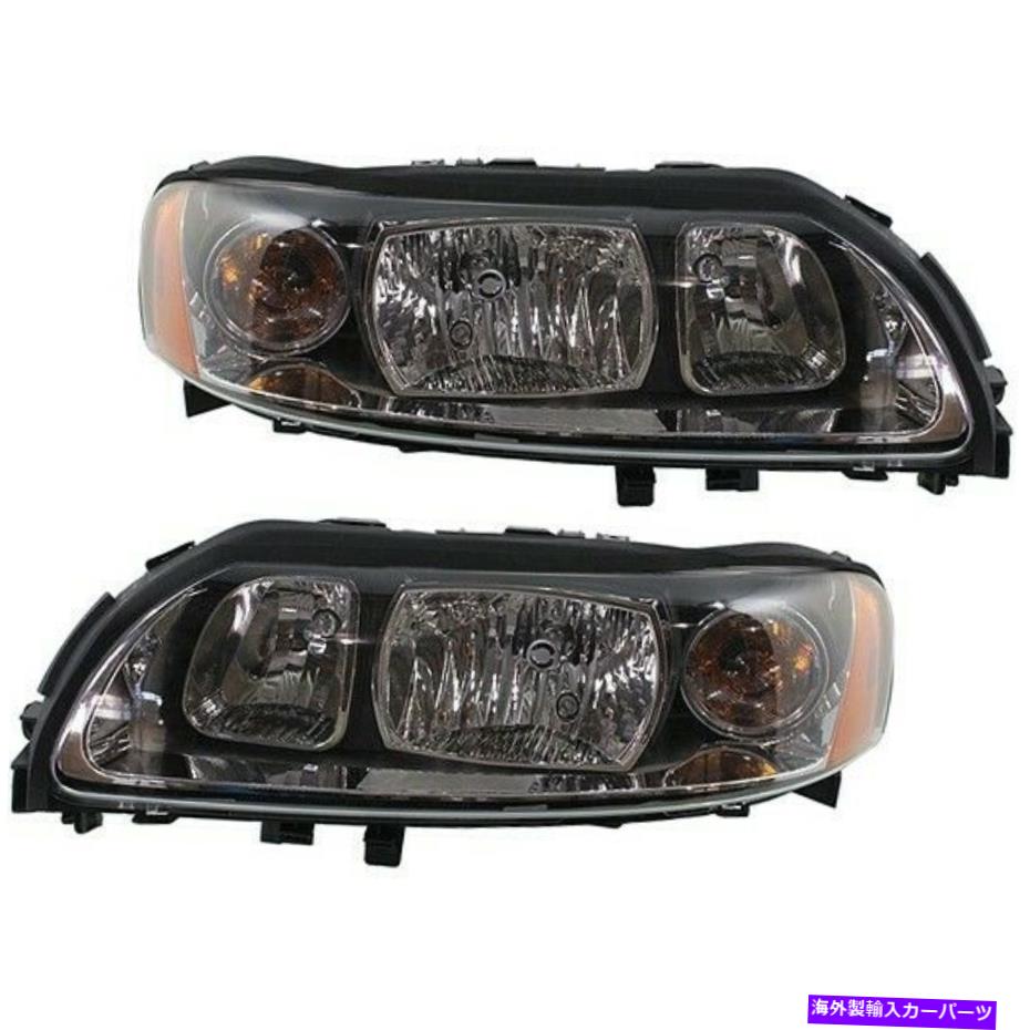 USإåɥ饤 Headlight 2004-2009 Volvo S60 LEFT REVER 2 PC Headlight Set For 2004-2009 Volvo S60 Left and Right With Bulb 2Pc