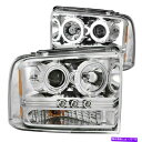 USヘッドライト Anzo 111118 Chrome LEDプロジェクターのヘッドライトは05-07 Ford F-250/350/450/550のためにフィットします。 Anzo 111118 Chrome Led Projector Headlights fit for 05-07 Ford F-250/350/450/550