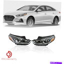 USヘッドライト Hyundai Sonata 2018 2019 HeadlightハロゲンファクトリースタイルセットL + R Fits Hyundai Sonata 2018 2019 Headlight Halogen Factory Style Set L+R