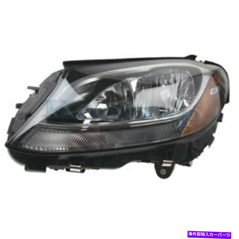 USヘッドライト 15-18ベンツCクラスフロントヘッドライトヘッドランプハロゲンヘッドライトランプドライバ側 15-18 Benz C-Class Front Headlight Headlamp Halogen Head Light Lamp Driver Side