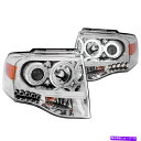 USヘッドライト Anzo USA 111114プロジェクターヘッドライトセットW / Haloフィット07-14探検 Anzo USA 111114 Projector Headlight Set w/Halo Fits 07-14 Expedition(2)