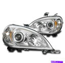 USヘッドライト 98-05 Mercedes-Benz MLクラスW163 Chrome Projectorヘッドライト左+右ペア FOR 98-05 MERCEDES-BENZ ML-CLASS W163 CHROME PROJECTOR HEADLIGHT LEFT+RIGHT PAIR