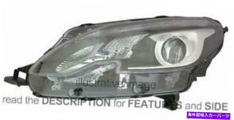 USヘッドライト LHDヘッドライトPeugeot 2008 2016右H7-H7 PWY24Wモーター付きLED 9814739580 LHD Headlight Peugeot 2008 2016 Right H7-H7 Pwy24W Led With Motor 9814739580