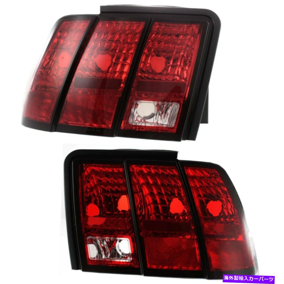 USテールライト Taillights Taillampsリアブレーキライトペアセット99-04フォードマスタング Taillights Taillamps Rear Brake Lights Pair Set NEW for 99-04 Ford Mustang