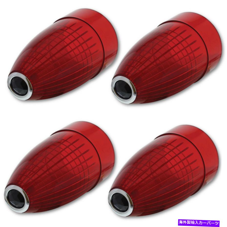 USテールライト 59 1959キャディラックキャディレッドテールブレーキライトランプレンズレンズw /青いドットセット 59 1959 Cadillac Caddy Red Tail Brake Light Lamp Lens Lenses w/ Blue Dot Set