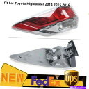 USテールライト トヨタハイランダのための左外側のハロゲンテールライトw /電球TO2804120 2014-2016 Left Outer Halogen Tail Light w/ Bulb TO2804120 For Toyota Highlander 2014-2016(2)