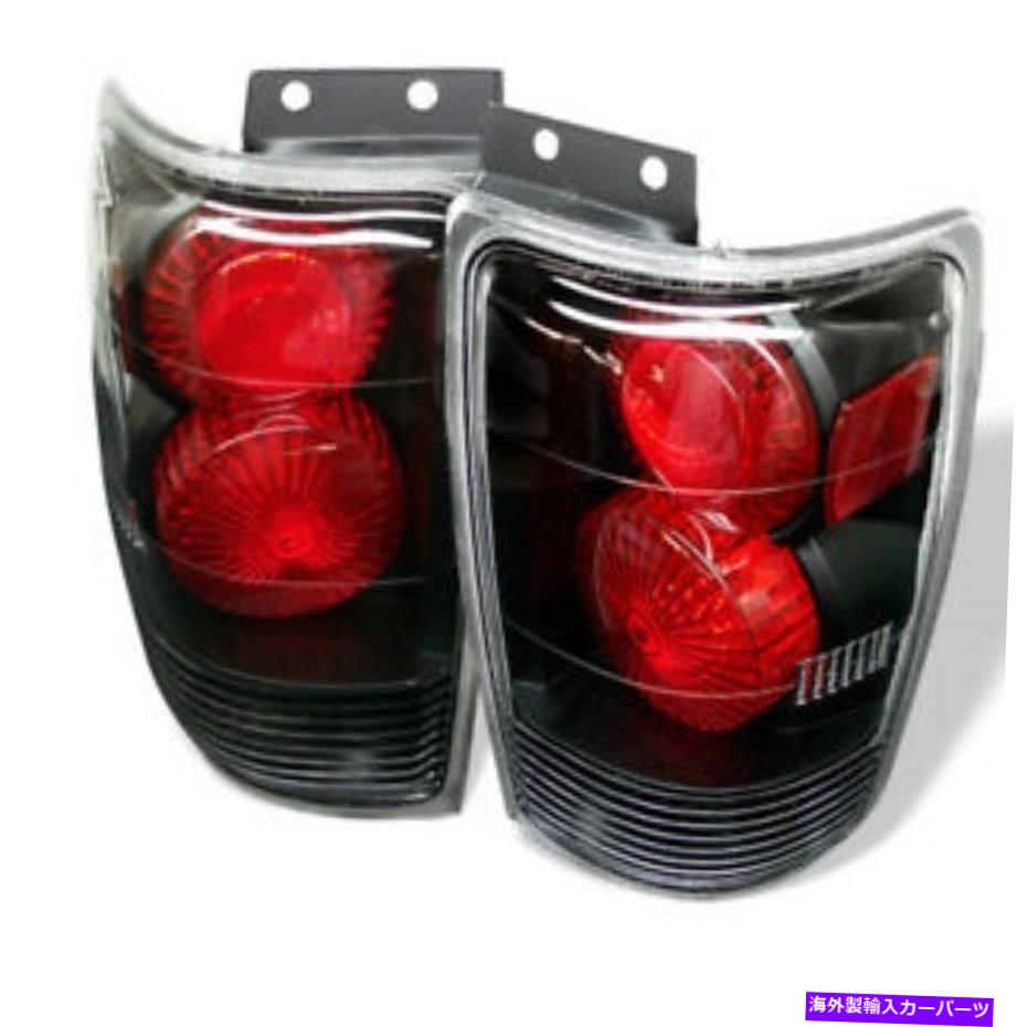 USテールライト Ford 97-02エクスペディションブラックユーロスタイルリアテールライトランプセットEddie XLTスポーツ Ford 97-02 Expedition Black Euro Style Rear Tail Light Lamp Set Eddie XLT Sport