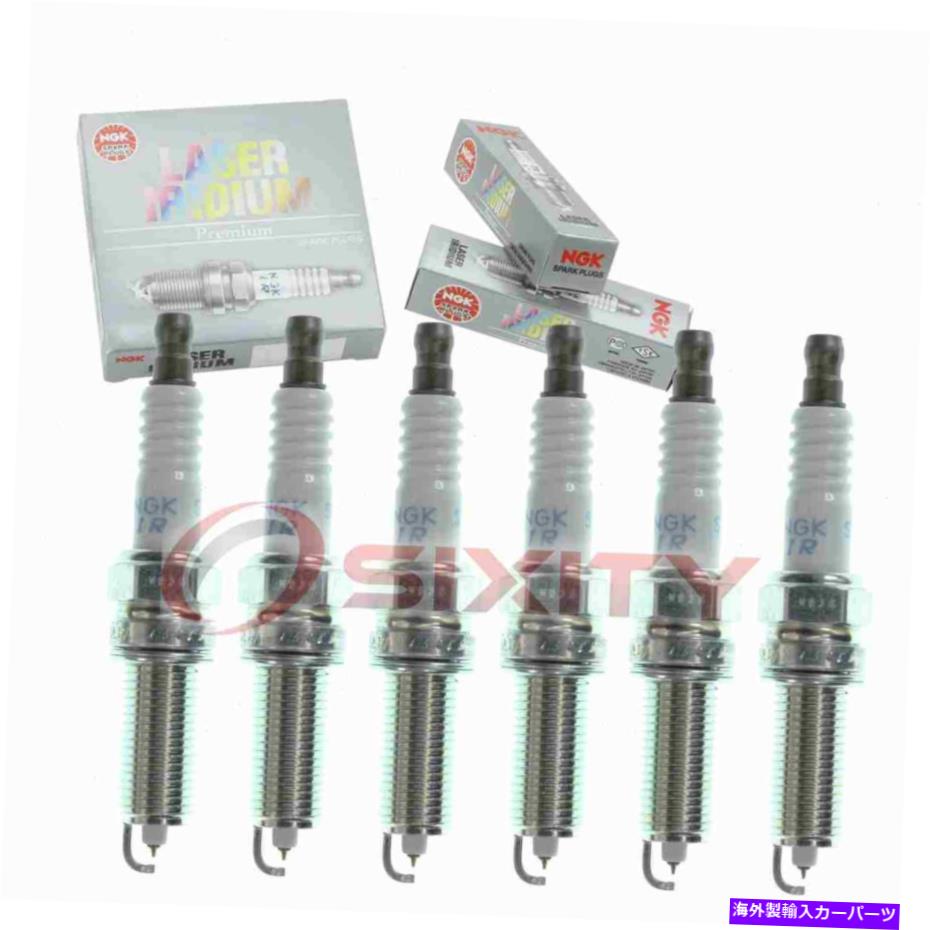USテールライト 2018 Jeep Wrangler JK 3.6L V6 SNのための6 PC NGKレーザーイリジウムスパークプラグ ..