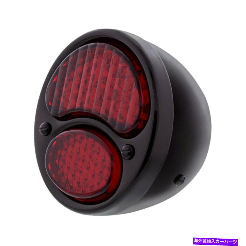 USテールライト フォードモデルA 28-31助手席側黒/赤の順次LEDテールライト For Ford Model A 28-31 Passenger Side Black/Red Sequential LED Tail Light