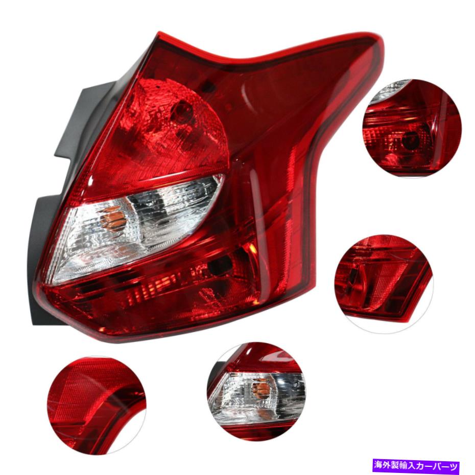 USテールライト 右テールライトブレーキランプクロームハウジングフィット2012-2014フォーカスフォーカスハッチバック Right Tail Light Brake Lamp Chrome Housing Fits 2012-2014 Ford Focus Hatchback