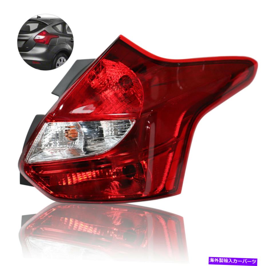 USテールライト 12-14フォードフォーカスハッチバッククロームテールライトブレーキランプ右助手席側 For 12-14 Ford Focus Hatchback Chrome Tail Light Brake Lamp Right Passenger Side 1