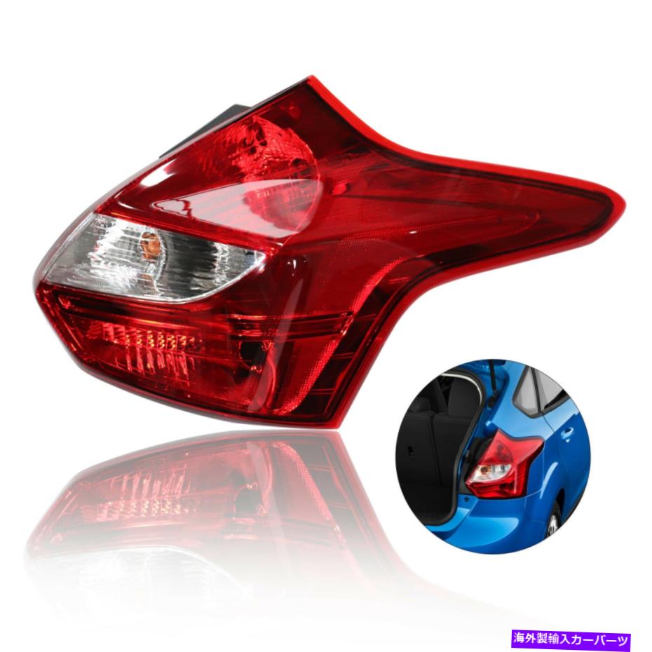 USテールライト 12-14フォードフォーカスハッチバッククロームテールライトブレーキランプ右助手席側 For 12-14 Ford Focus Hatchback Chrome Tail Light Brake Lamp Right Passenger Side 3