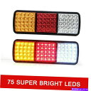 USテールライト 75 LEDテールライトトラックトレーラーRVボート停止リアリバースリバースターンインジケーターランプJB 75 LED Tail Light Truck Trailer RV Boat Stop Rear Reverse Turn Indicator Lamp JB