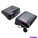 USテールライト ジープラングラーJK 07-17のための2x LEDリアライトブレーキリバースターンシグナルランプ 2X LED Rear Lights Brake Reverse Turn Signal Lamp for Jeep Wrangler JK 07-17