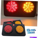 USテールライト 2×24V 32ledカーリアテールライトブレーキストップインジケータートレーラートラックハウスボート 2x 24V 32Led Car Re...