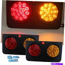 USテールライト ペア24v 32 LEDカーリアテールライトブレーキストップインジケータートレーラートラックハウスボート Pair 24V 32 Led Ca...
