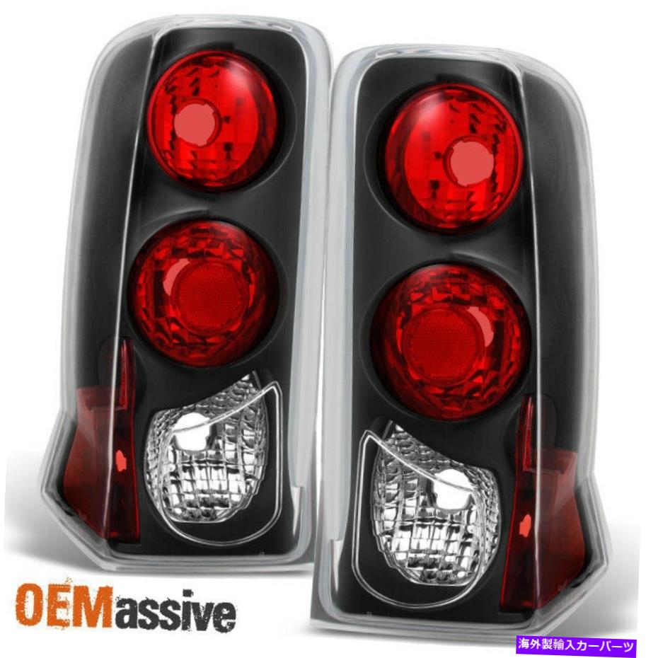 USテールライト Fit 2002 2003 2003 2004 2006 Cadillacエスカレードブラックテールライトアセンブリ Fit 2002 2003 2004 2005 2006 Cadillac Escalade Black Tail Lights Assembly