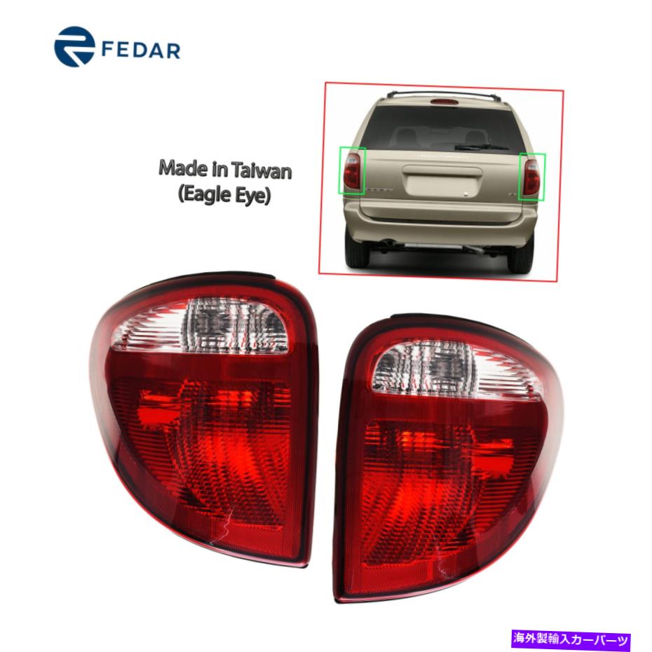 USテールライト Fedar Taill Light Fit 2004-2007 Chrysler / Dodgeミニバンw /電球ペア Fedar Tail Light Fit 2004-2007 Chrysler/Dodge Minivan w/Bulb Pair