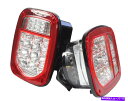 USテールライト 明るい赤TJ CJ YJ JKの交換のテールライトw LEDの照明器が左に Bright Red TJ CJ YJ JK Replacement Tail Lights w LED's Illuminator on Left(2)