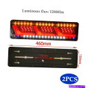 USテールライト 2倍24V LED車のトラックのテールライトトレーラーブレーキの実行ターン信号インジケーターランプ 2x 24V LED Car Truck ...
