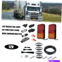 USテールライト 12V LEDトレーラーテールライトパートキットプラグ5コアワイヤーキャラバンボートUTE Universal 12V LED TRAILER TAIL LIGHT PART KIT PLUG 5 CORE WIRE CARAVAN BOAT UTE UNIVERSAL