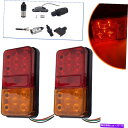 USテールライト LEDトレーラーテールライト防水キットペアプラグ、8M 5コアワイヤーキャラバンボートUT LED TRAILER TAIL LIGHT Waterproof KIT PAIR PLUG, 8m 5 CORE WIRE CARAVAN BOAT UTE