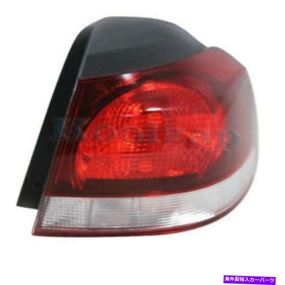 USテールライト 10-14 VWゴルフ/ GTI外側のTaillight Taillampリアブレーキライトテールランプ右側 10-14 VW Golf/GTI Outer Taillight Taillamp Rear Brake Light Tail Lamp Right Side