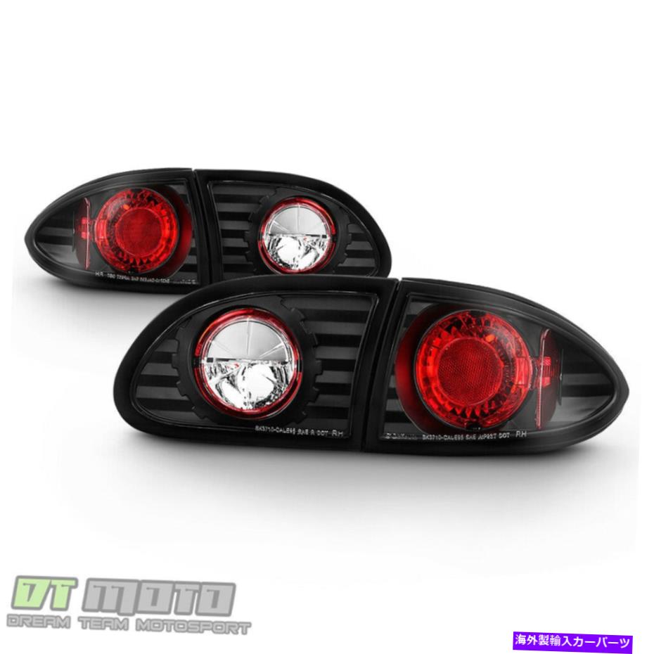 USテールライト BLK 1995-2002シボレーキャバリエリアリアテールライトブレーキランプ左+右 Blk 1995-2002 Chevy Cavalier Replacement Rear Tail Lights Brake Lamps Left+Right