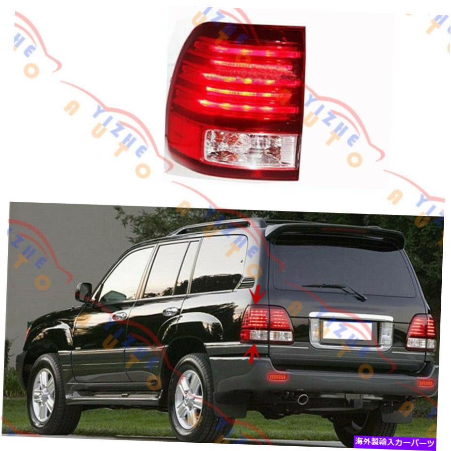 USテールライト 車の左側の外側LEDテールライトアセンブリのレクサスLX470 1998-2005 Driving Side Left Outer LED Tail Light Assembly Refit For Lexus LX470 1998-2005