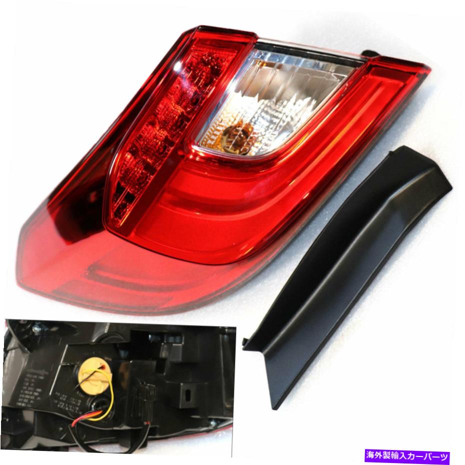 USテールライト LED Taillight 2018 2019ホンダアコードセダン左ランプリアブレーキテールライト LED Taillight Fits 2018 2019 Honda Accord Sedan Left Lamp Rear Brake Tail Lights