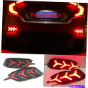 USテールライト ホンダシビックセダン2016 2017 LEDリフレクターリアバンパーテールライトブレーキランプ For Honda Civic Sedan 2016 2017 LED Reflector Rear Bumper Tail Light Brake Lamp(2)