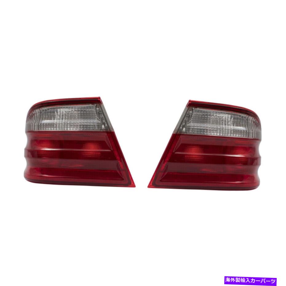 USテールライト テールライトセットフィット2000-2002メルセデスベンツEクラスセダンクリア＆レッドランプ Tail Lights Set fits 2000-2002 Mercedes-Benz E-Class Sedan Clear & Red Lamps