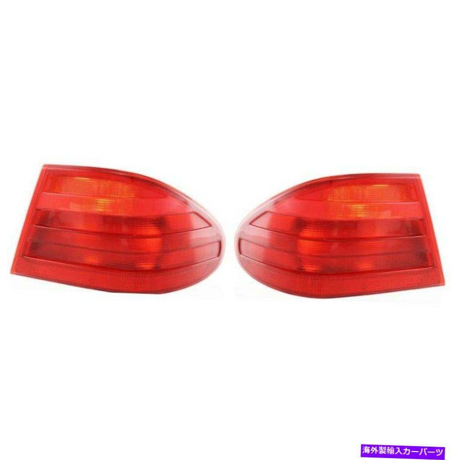 USテールライト 1996 - 1999年のメルセデスベンツE320赤いレンズ2ピースのためのハロゲンテールライトセット Halogen Tail Light Set For 1996-1999 Mercedes Benz E320 Red Lens 2Pcs