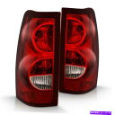 USテールライト CG Taillights Chevy Silverado 04-07t.l赤/クリア（ブラックリム）セット CG TailLights Chevy Silverado 04-07T.L Red/Clear (Black Rim) Set