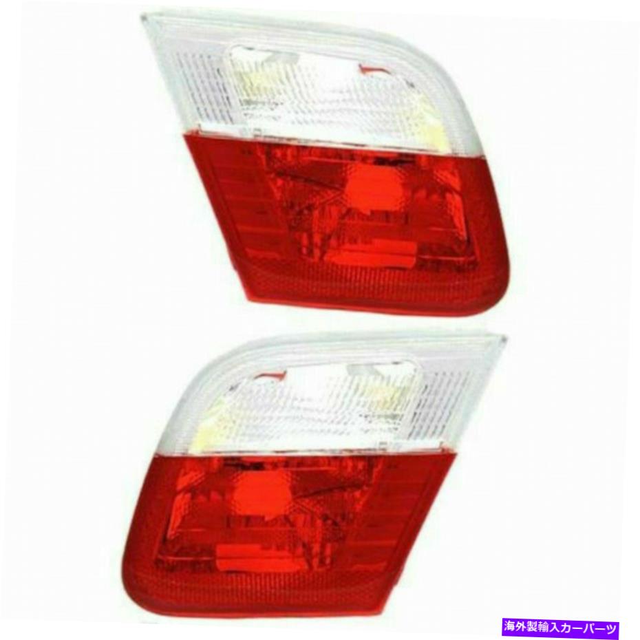 USテールライト BMW 323CI / 328CIテールライト2000 LHおよびRHサイドペア内部クリア＆レンズ For BMW 323Ci/328Ci Tail Light 2000 LH and RH Side Pair Inner Clear & Red Lens