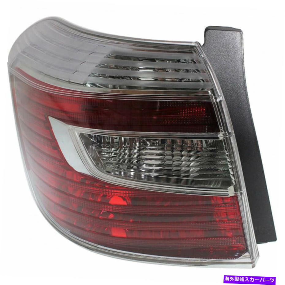 USテールライト トヨタハイランダーテールライトユニット2008-2010ドライバサイドハイブリッドTO2818139 For Toyota Highlander Tail Light Unit 2008-2010 Driver Side Hybrid TO2818139