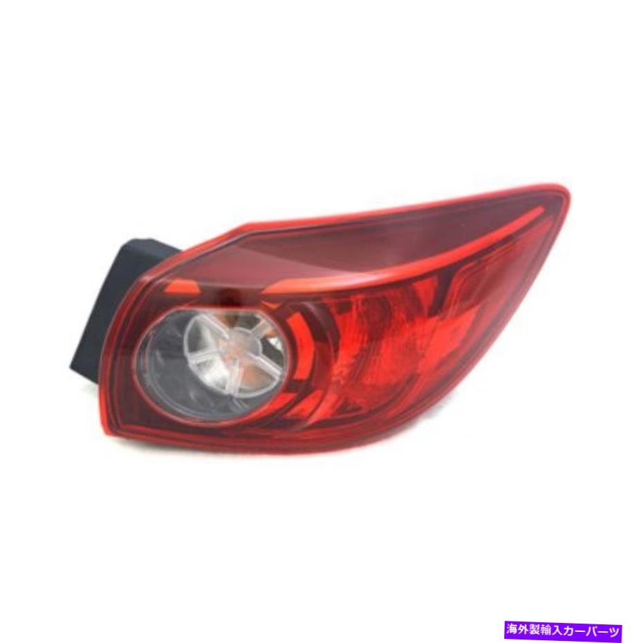 USテールライト CPP Capaの乗客、側面、外側のテールライトMA2805115C MAZDA 3 CPP CAPA Passenger, Side, Outer Tail Light MA2805115C for 2014-2017 Mazda 3