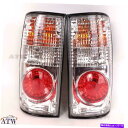 USテールライト トヨタヒルク・マイティ・X MK3 LN85 1989-97用テールランプリアライトクリアレンズペア Tail Lamp Rear Light Clear Lens Pair For Toyota Hilux Mighty-x MK3 LN85 1989-97(2)