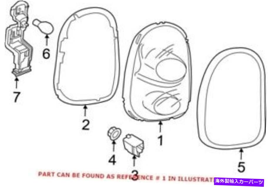 USテールライト ミニ63219811763のための本物のOEMテールライトアセンブリ Genuine OEM Tail Light Assembly for Mini 63219811763