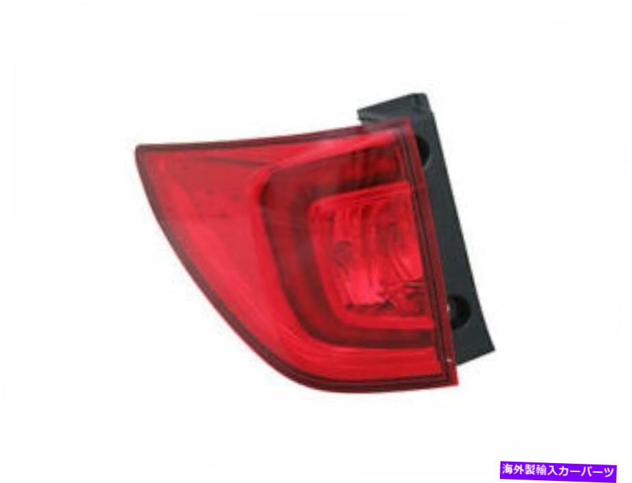 USテールライト 左 - 運転者側テールライトアセンブリはホンダパイロット2016-2018 43pnhyにフィット Left - Driver Side Tail Light Assembly fits Honda Pilot 2016-2018 43PNHY